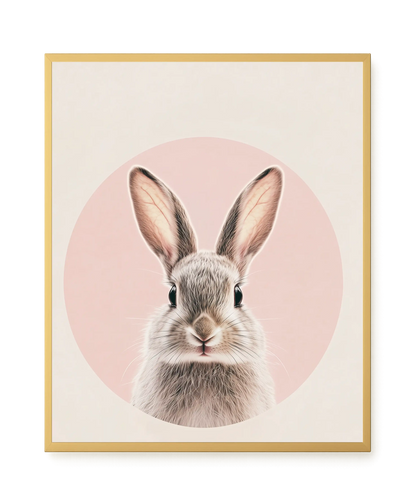 Cute Bunny Canvas Wall Art