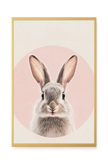 Cute Bunny Canvas Wall Art