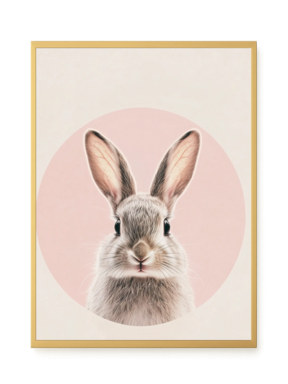 Cute Bunny Canvas Wall Art