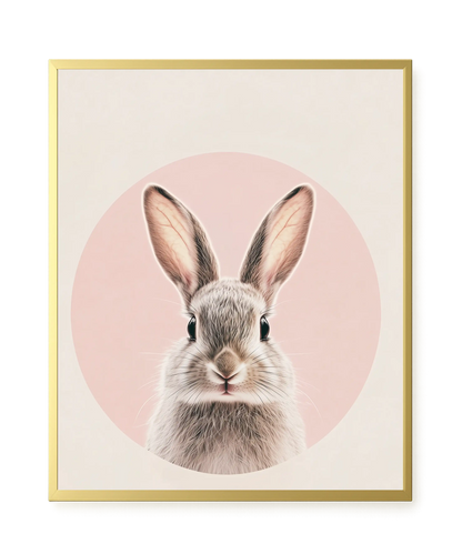 Cute Bunny Canvas Wall Art