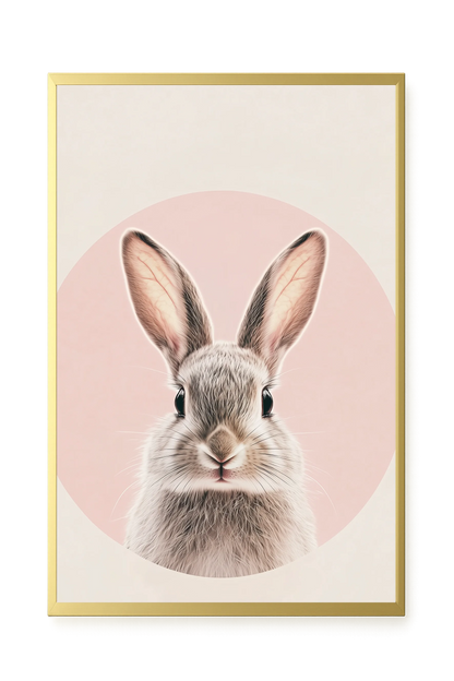 Cute Bunny Canvas Wall Art