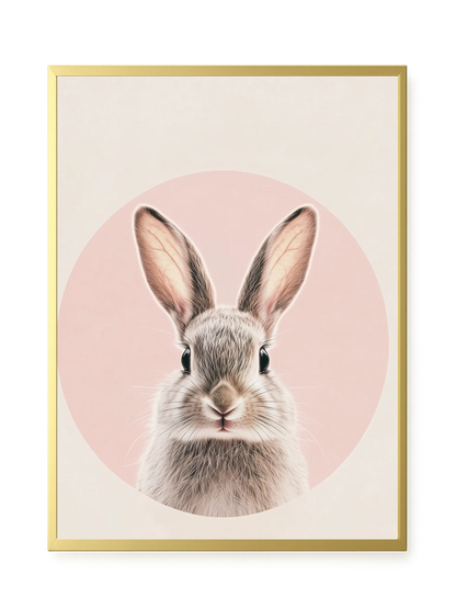 Cute Bunny Canvas Wall Art