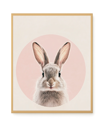 Cute Bunny Canvas Wall Art