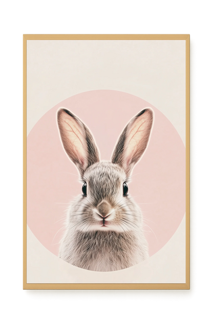 Cute Bunny Canvas Wall Art