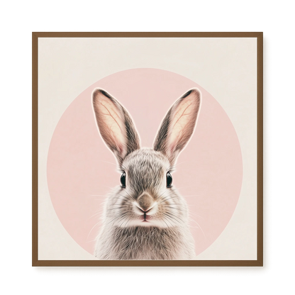 Cute Bunny Canvas Wall Art