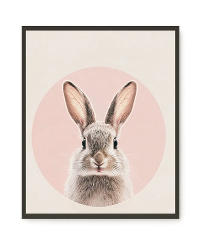 Cute Bunny Canvas Wall Art