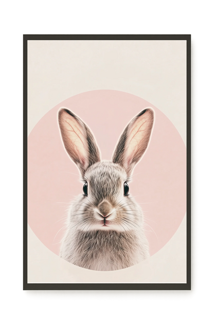 Cute Bunny Canvas Wall Art