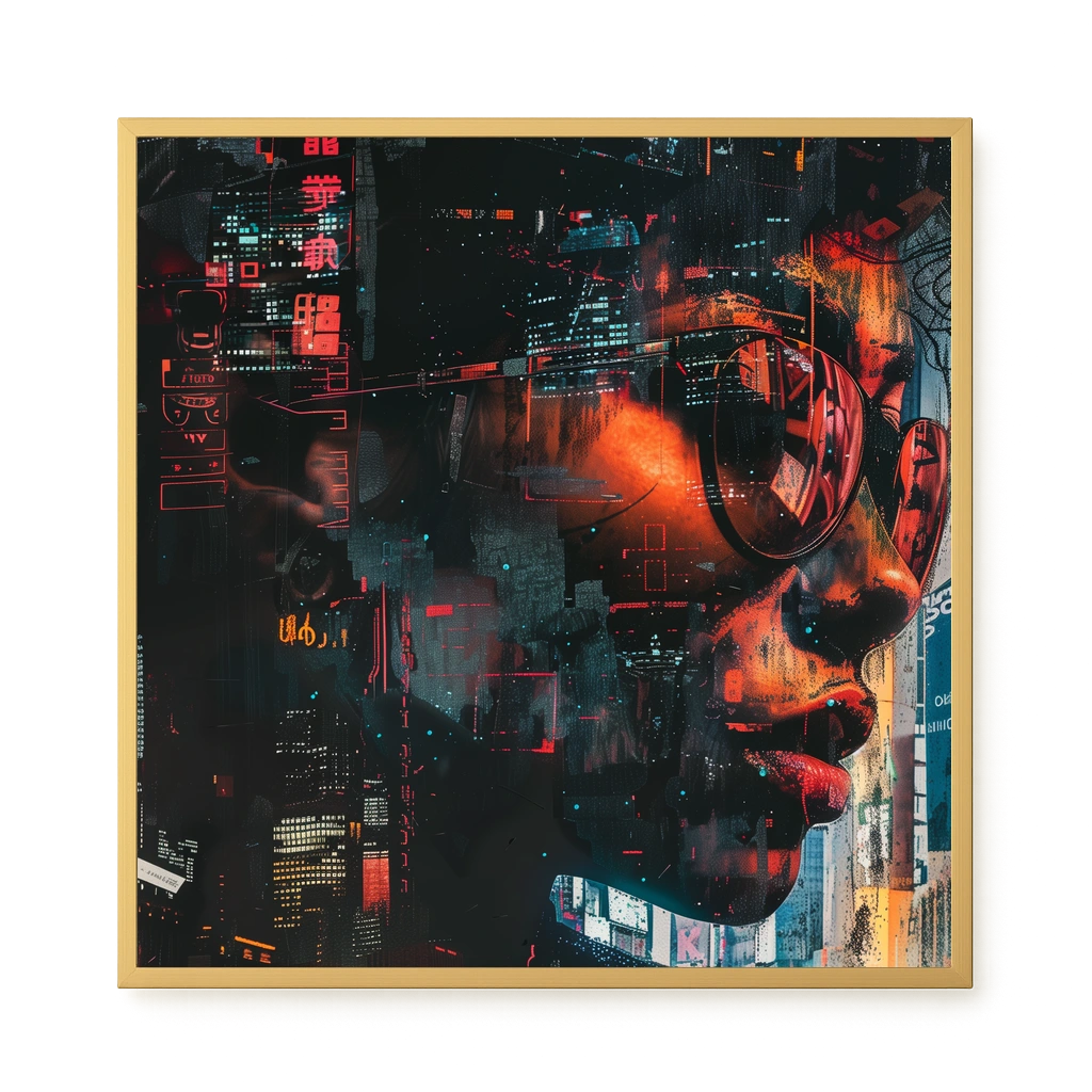 Neon City Canvas Print