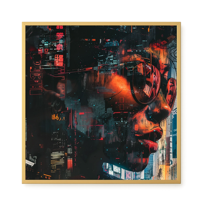Neon City Canvas Print