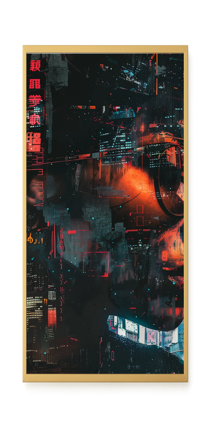 Neon City Canvas Print