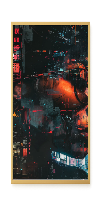 Neon City Canvas Print