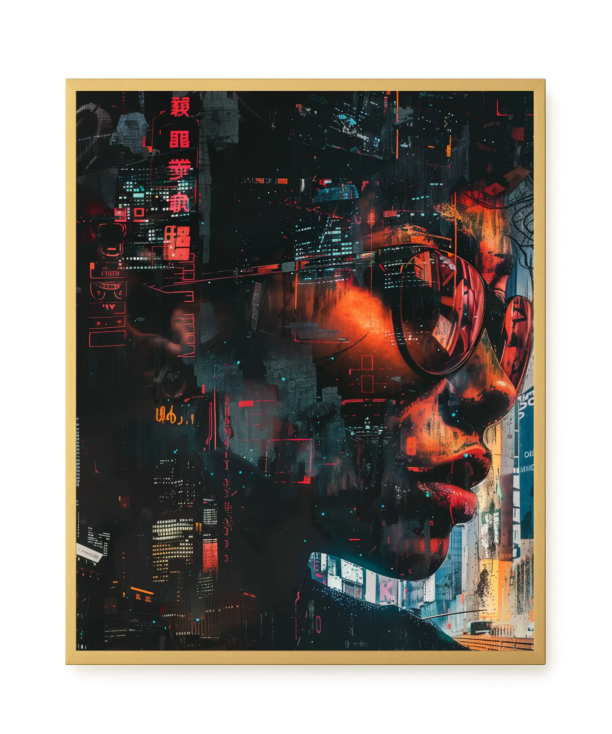 Neon City Canvas Print