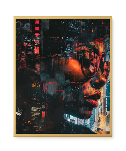 Neon City Canvas Print