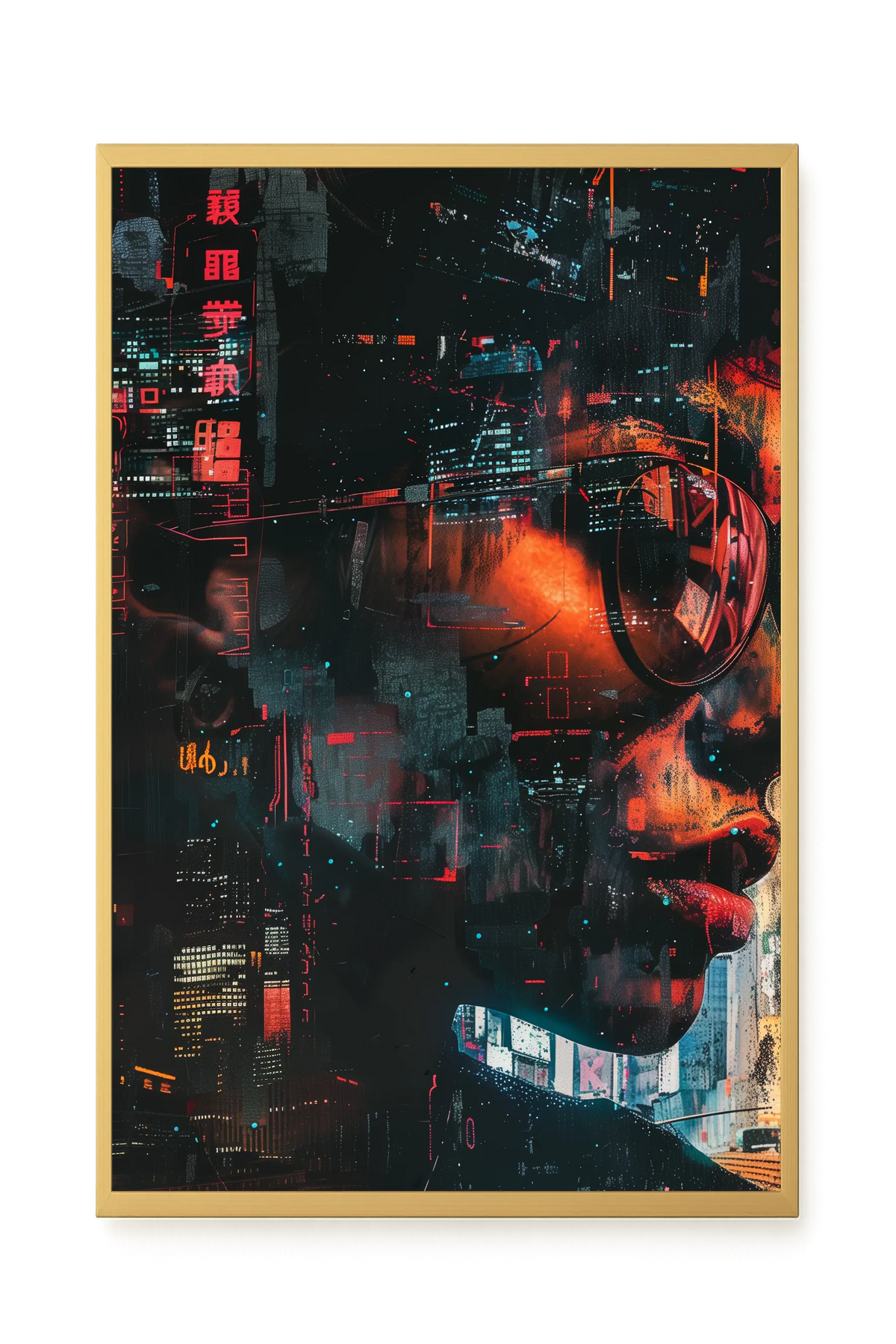 Neon City Canvas Print