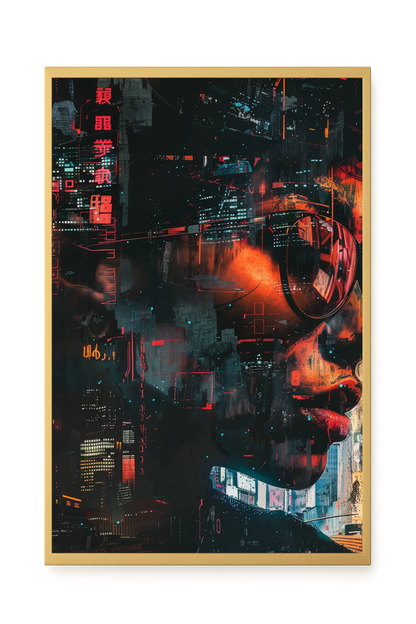 Neon City Canvas Print