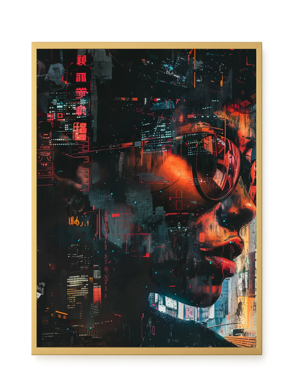 Neon City Canvas Print