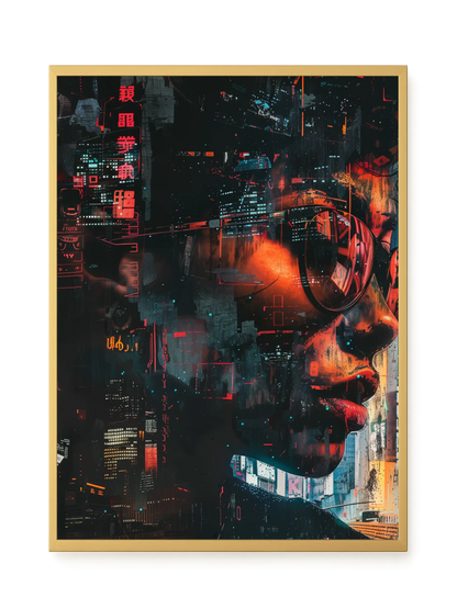 Neon City Canvas Print