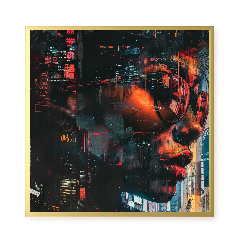 Neon City Canvas Print