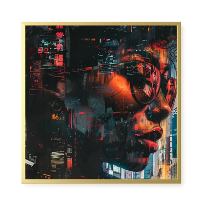 Neon City Canvas Print