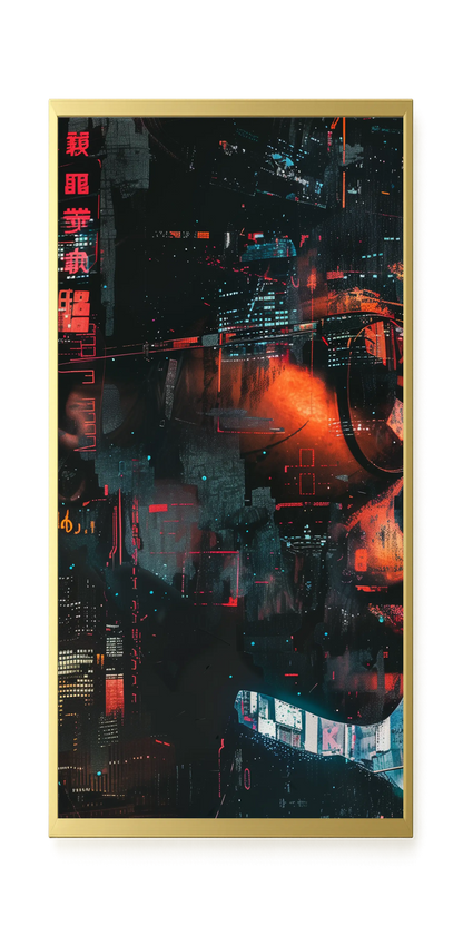 Neon City Canvas Print