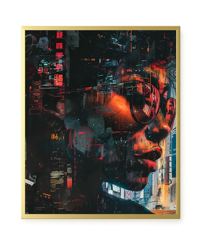 Neon City Canvas Print