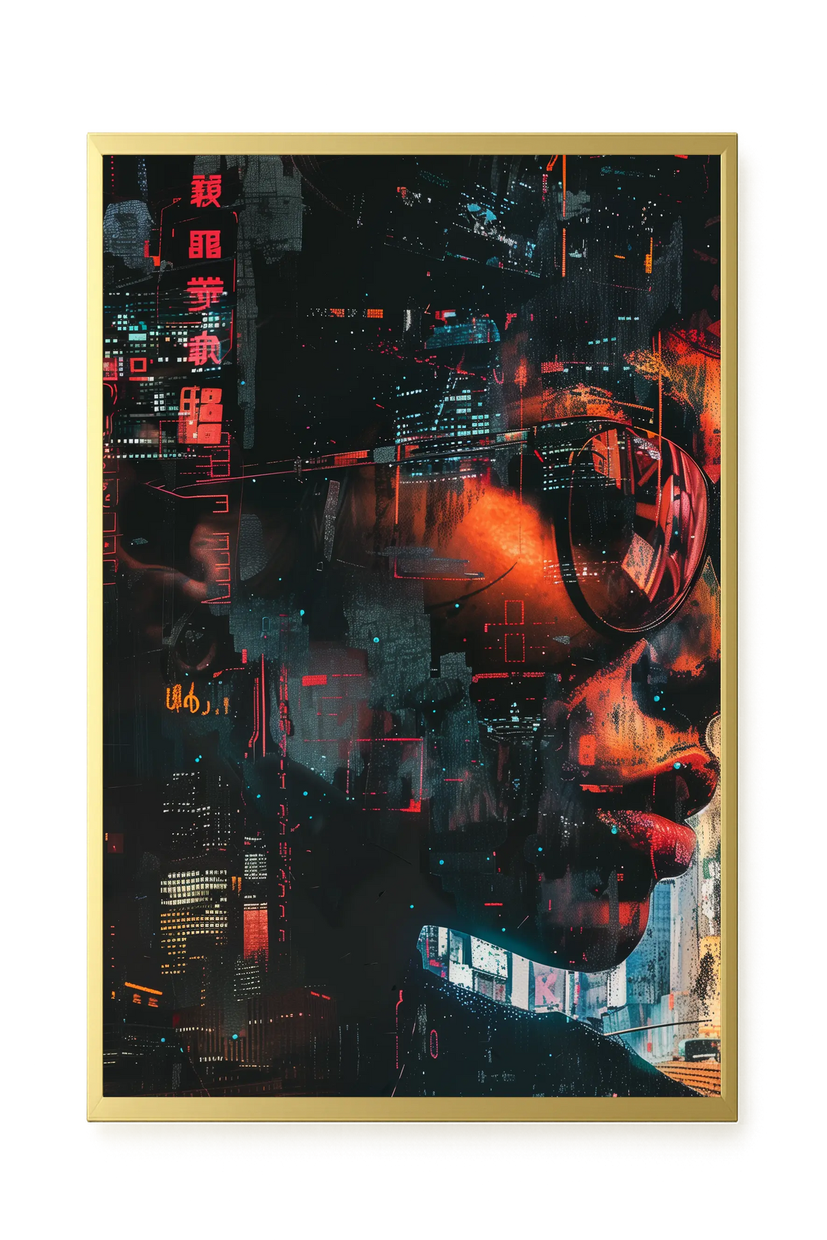 Neon City Canvas Print