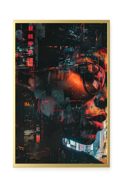 Neon City Canvas Print