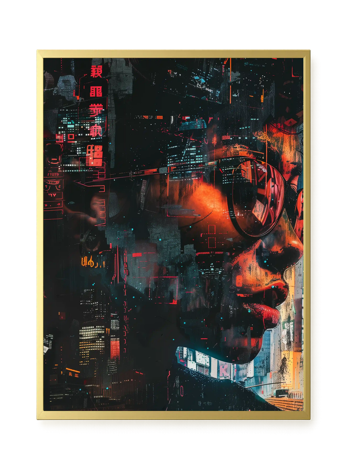 Neon City Canvas Print