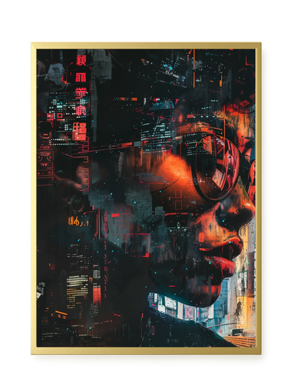 Neon City Canvas Print