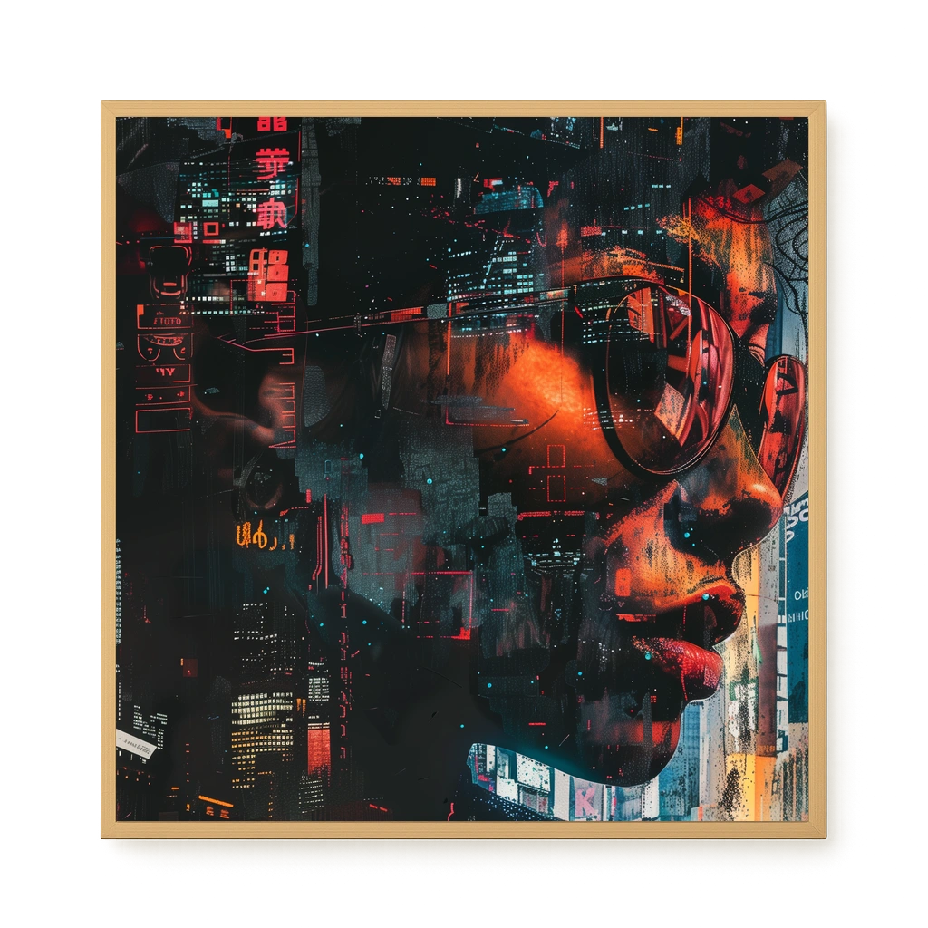 Neon City Canvas Print