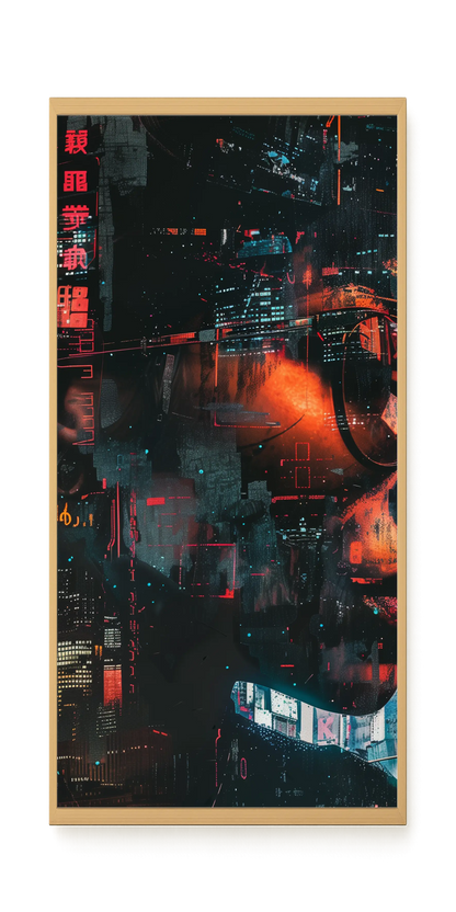 Neon City Canvas Print