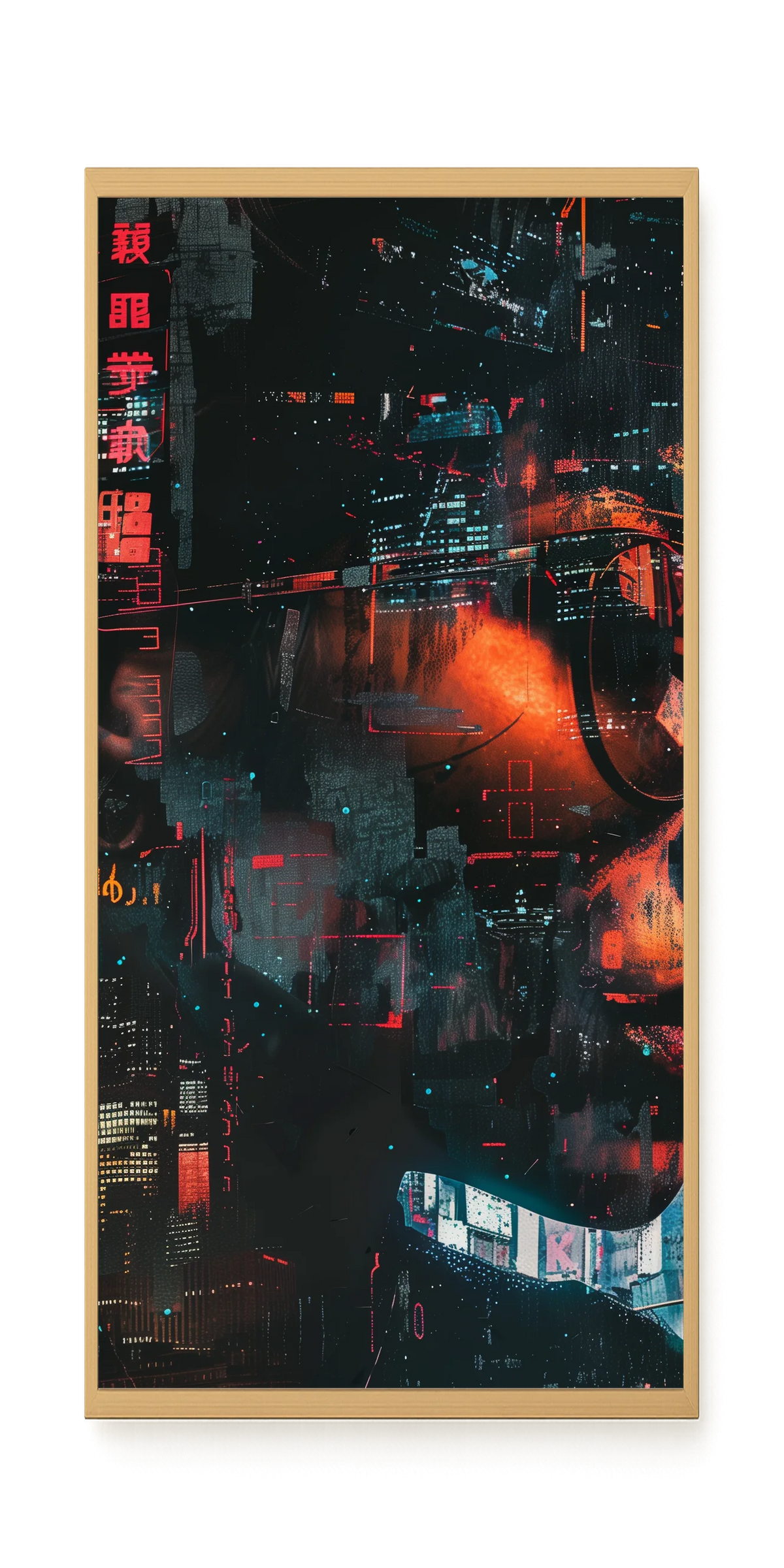 Neon City Canvas Print