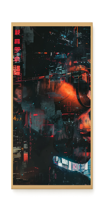 Neon City Canvas Print