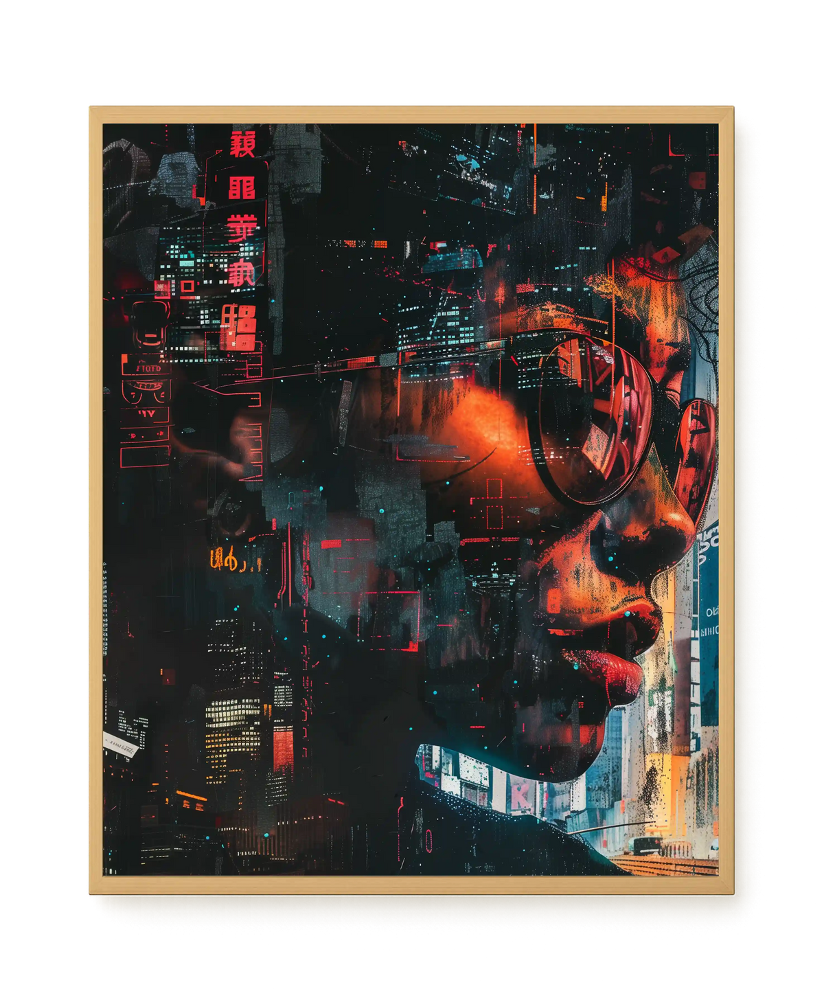 Neon City Canvas Print