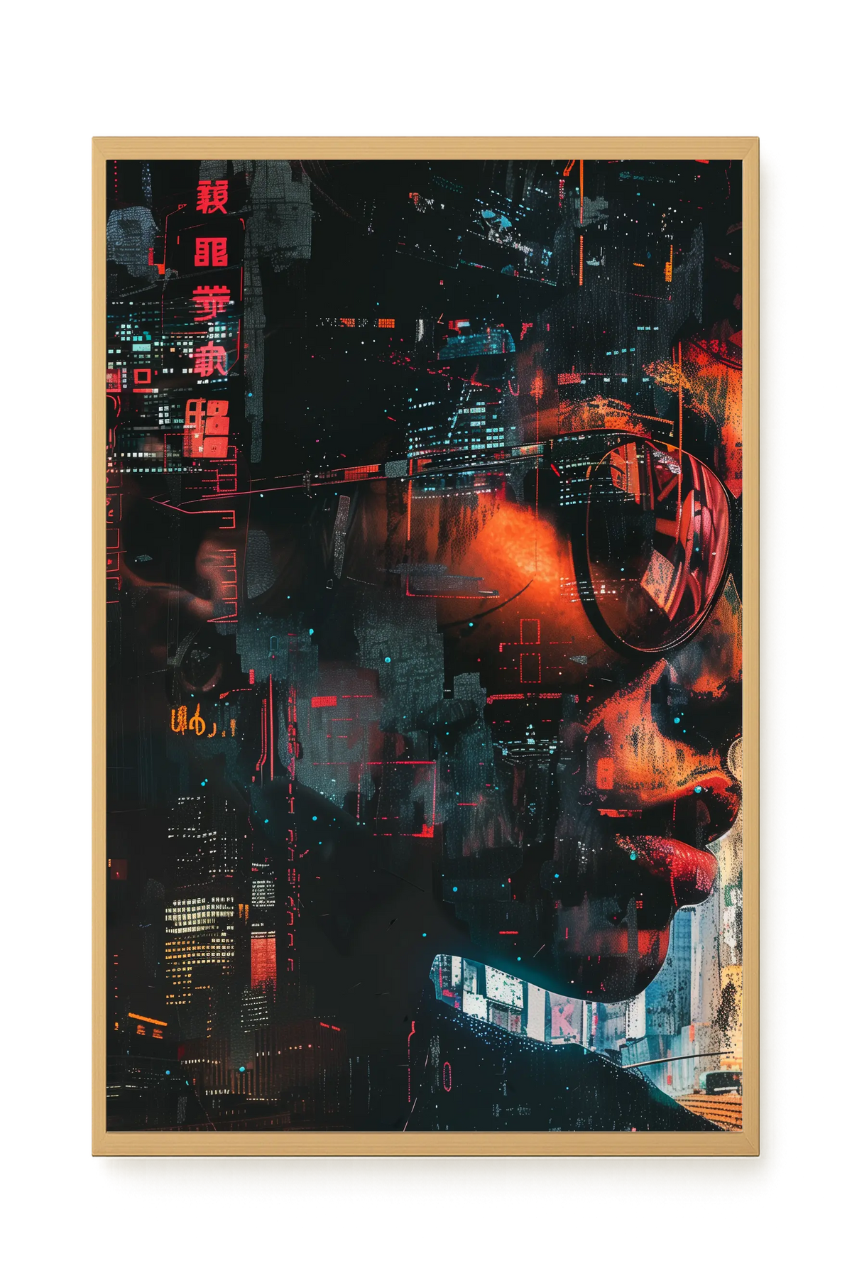 Neon City Canvas Print