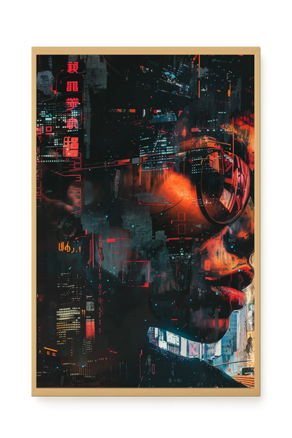 Neon City Canvas Print