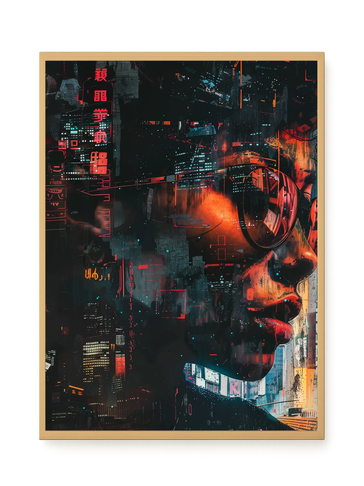 Neon City Canvas Print