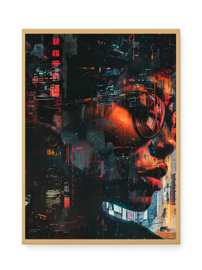 Neon City Canvas Print