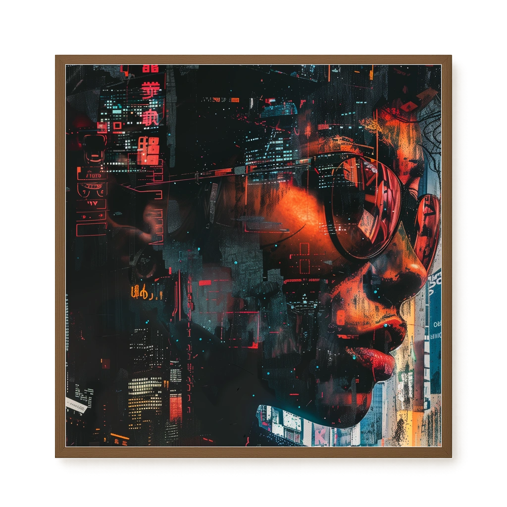 Neon City Canvas Print