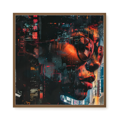 Neon City Canvas Print