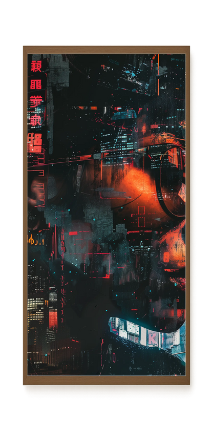Neon City Canvas Print