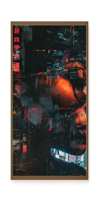 Neon City Canvas Print