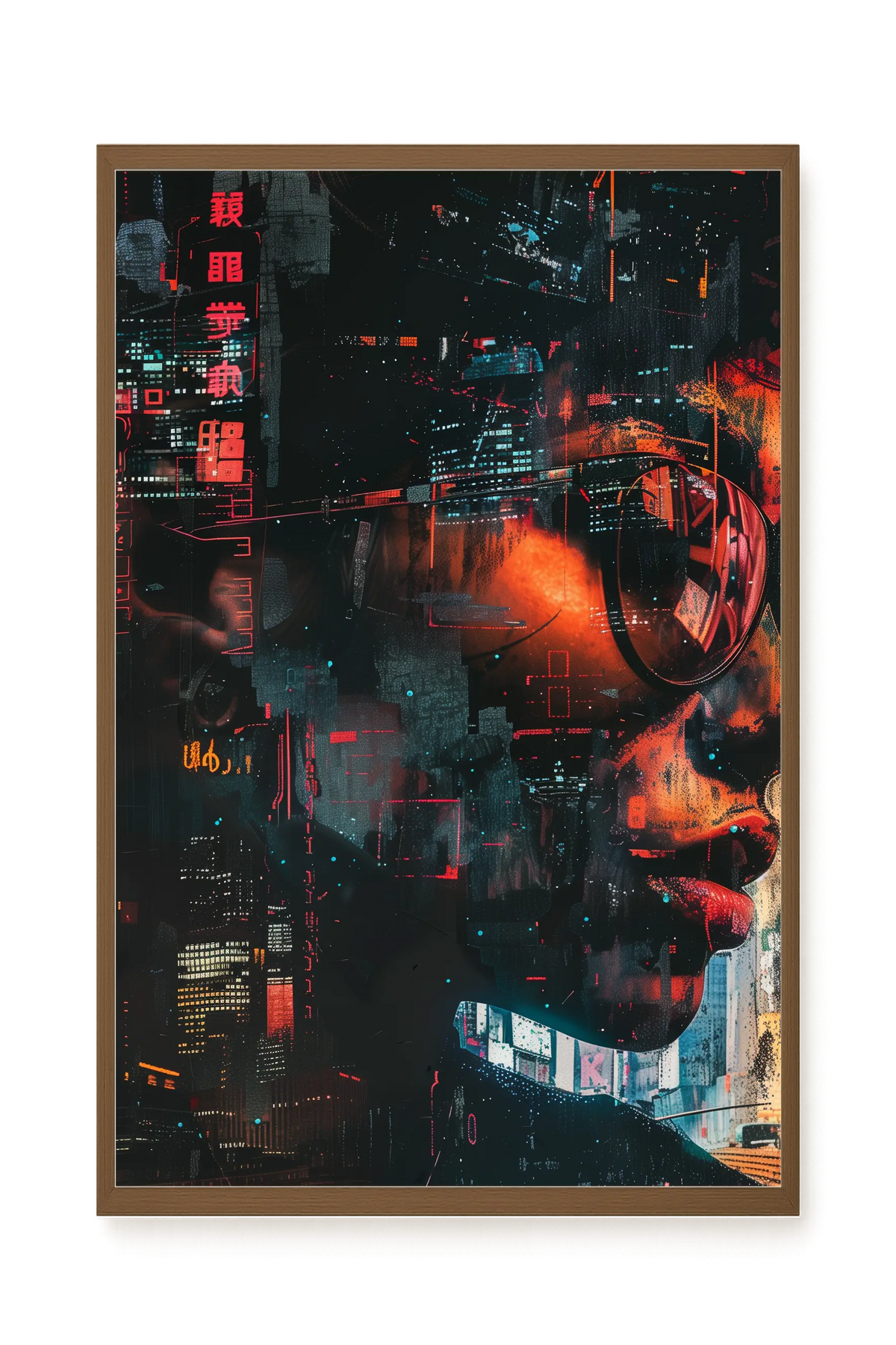 Neon City Canvas Print