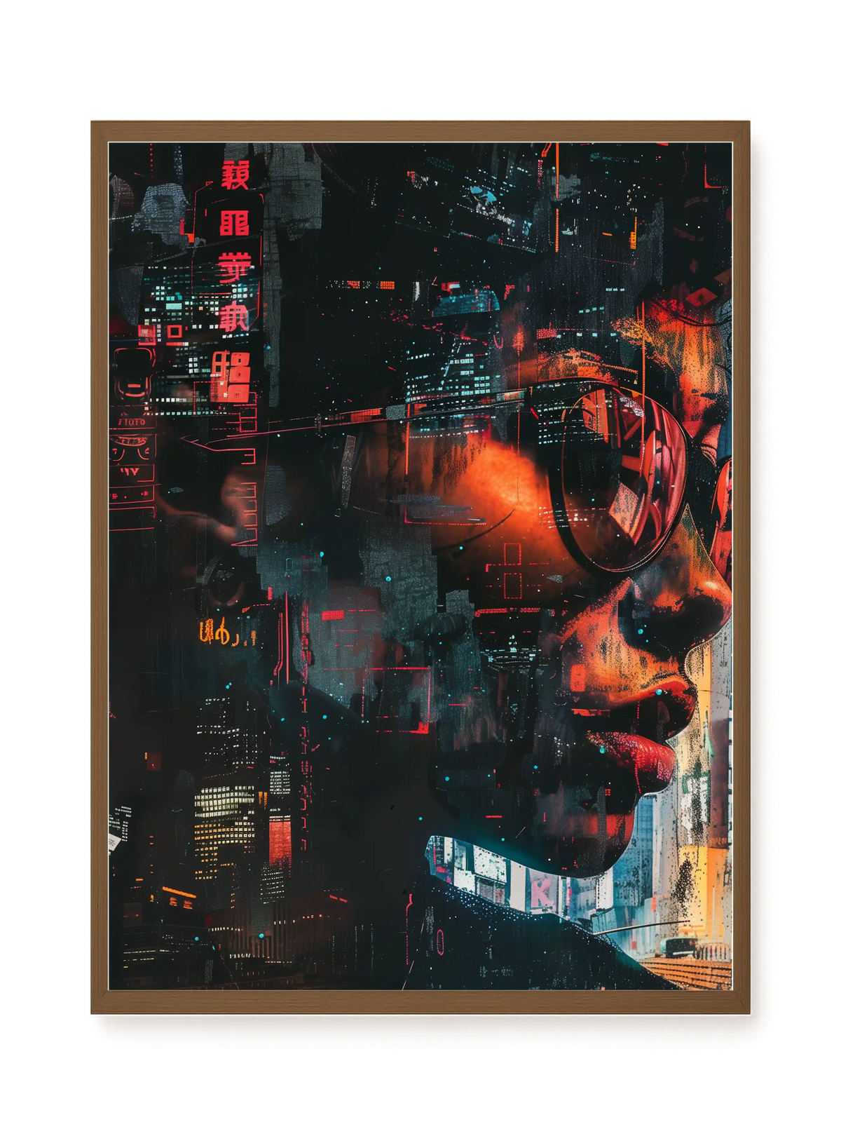 Neon City Canvas Print