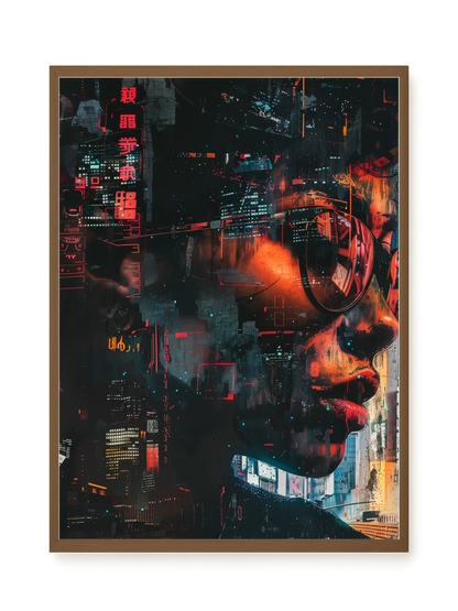 Neon City Canvas Print