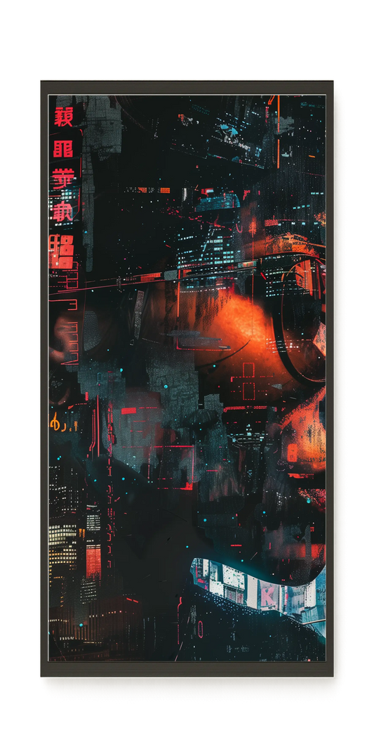 Neon City Canvas Print