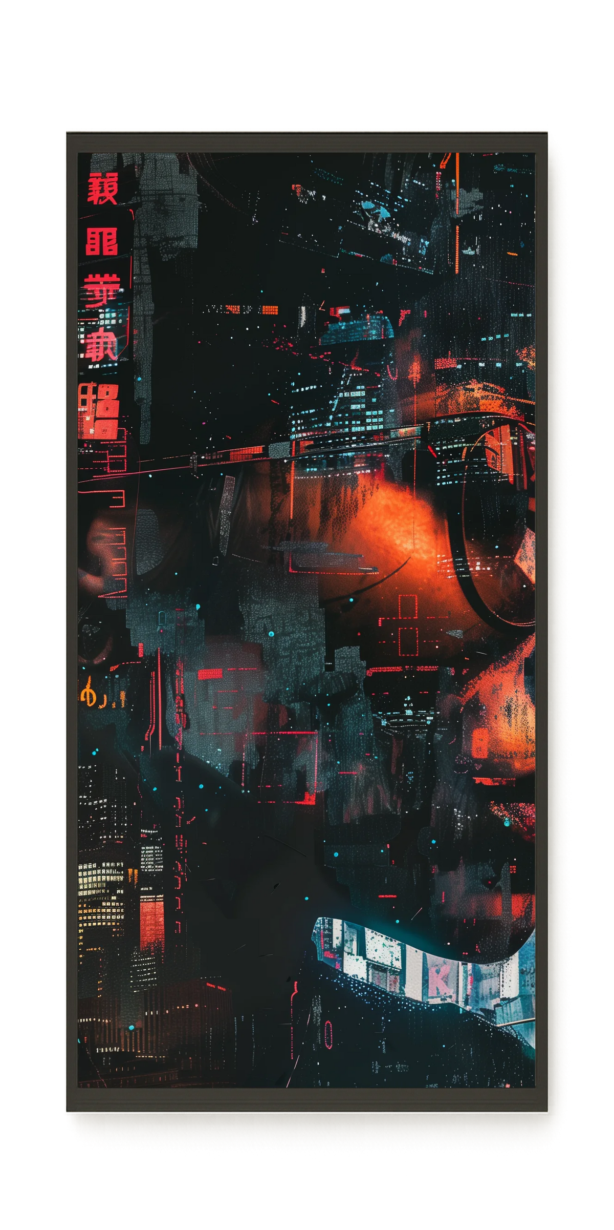 Neon City Canvas Print