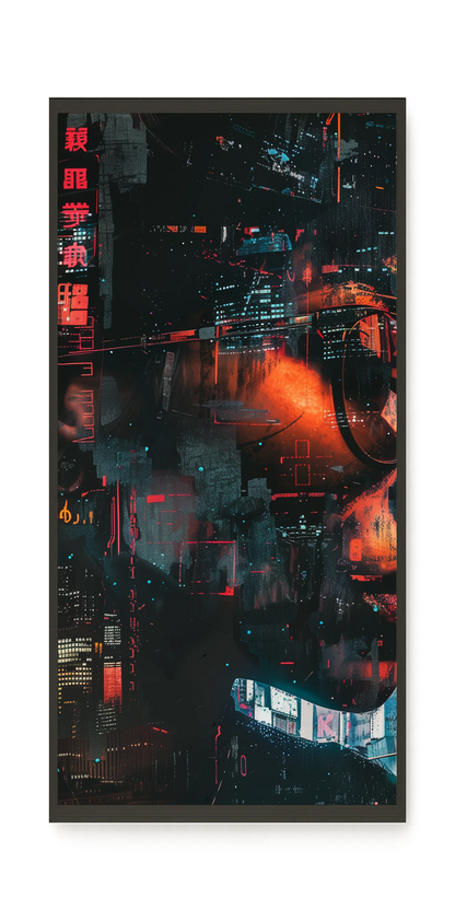Neon City Canvas Print