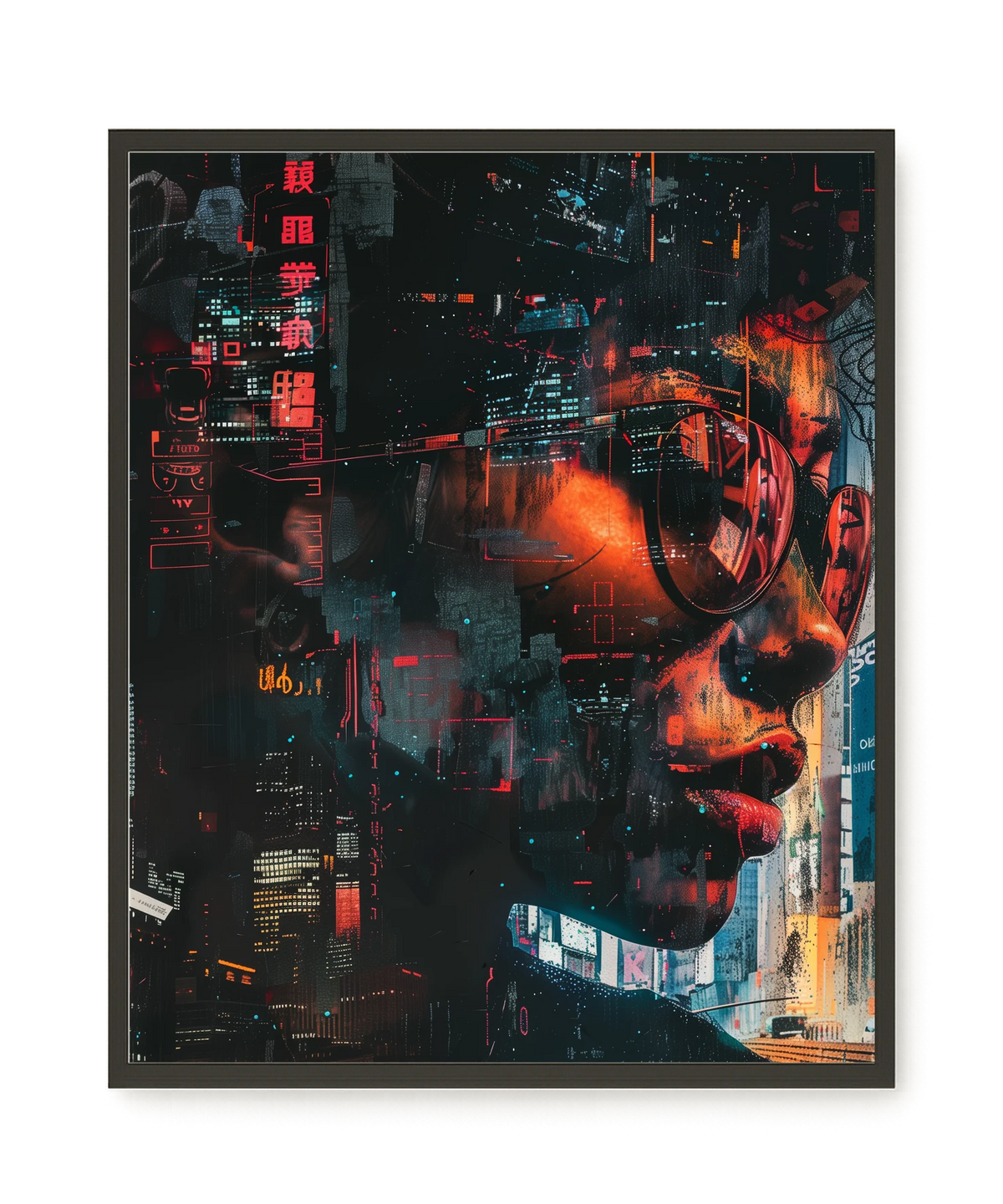 Neon City Canvas Print