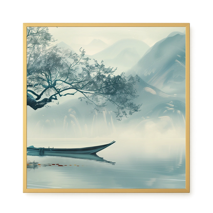 Silent Lake Canvas Wall Art